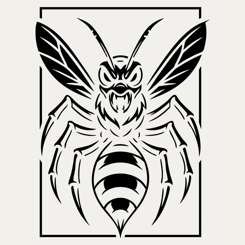 Stylized wasp