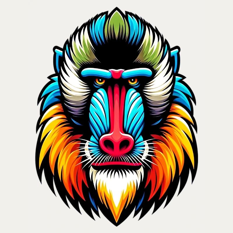 Mandrill monkey