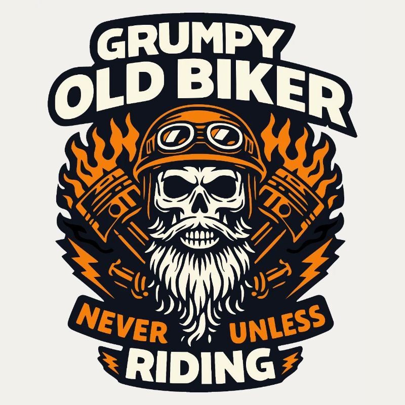 Grumpy old biker