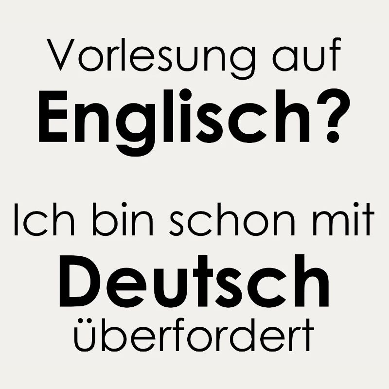 Unispruch "Vorlesung auf Eng" Geschenk, Studenten