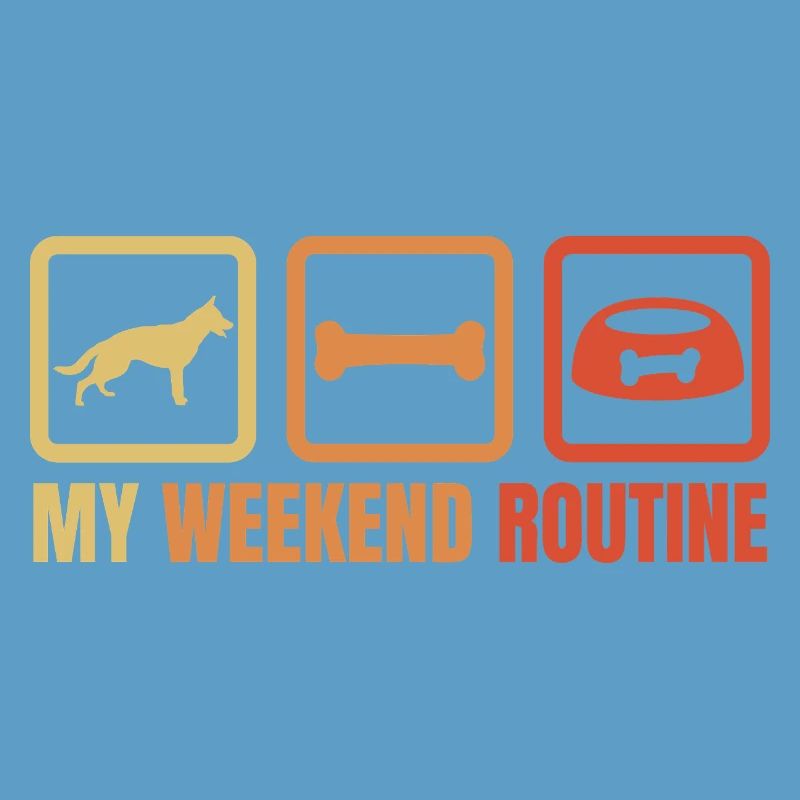 Schäferhund Wochenendroutine