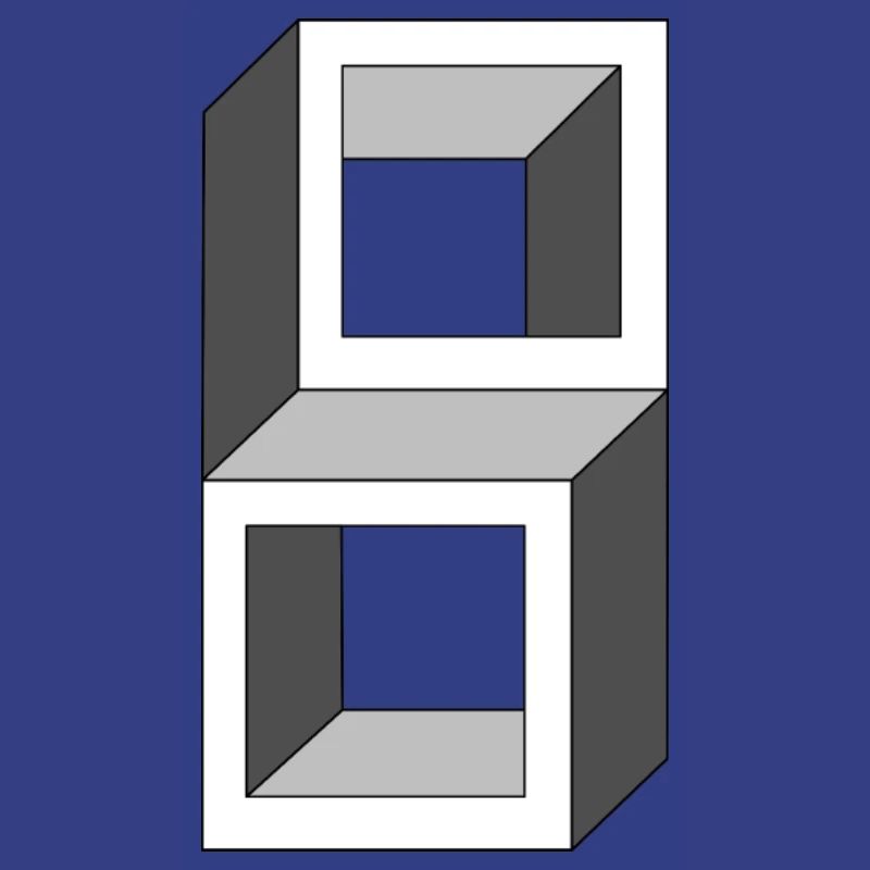 Grayscale Cube Frames