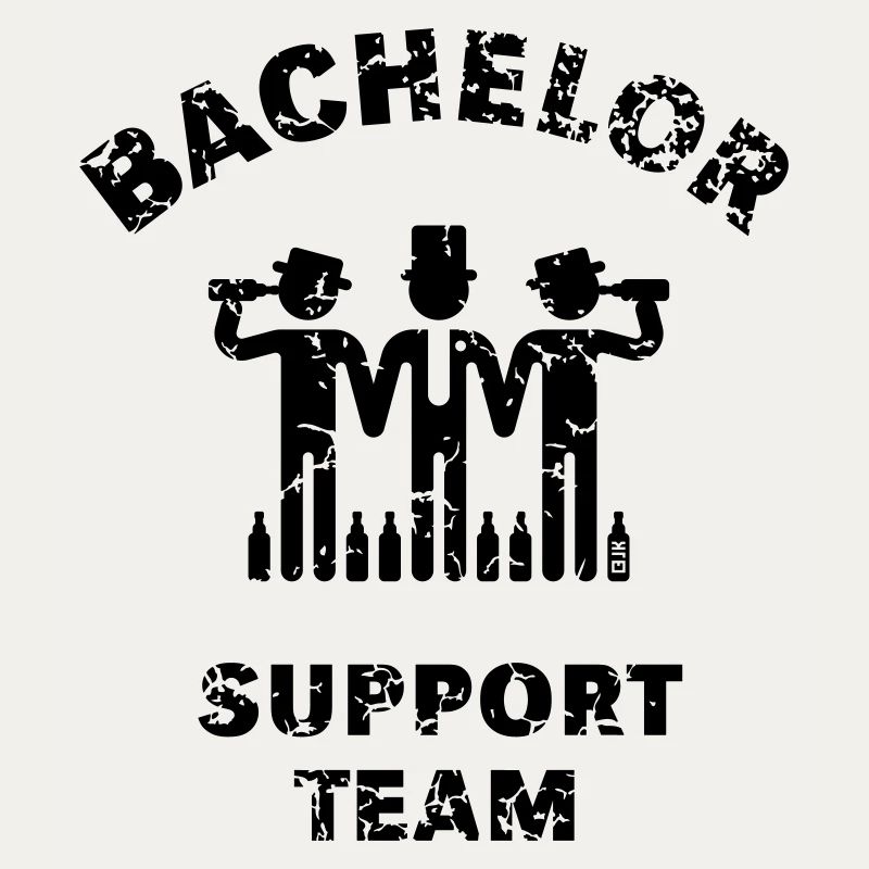 Bachelor Support Team (Groom Stag Party Vintage B)
