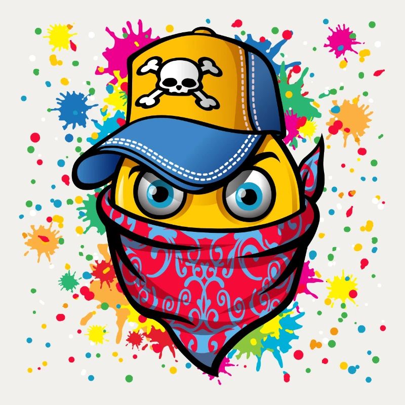 Masque et graffitis