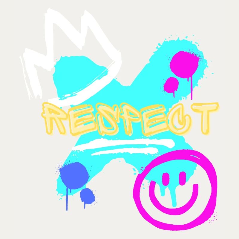 Reflektierendes Graffiti Neon-Splash