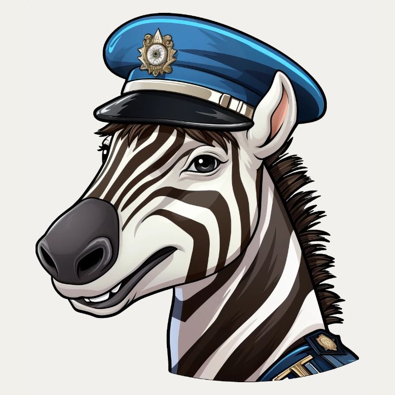 Zebra Policewoman