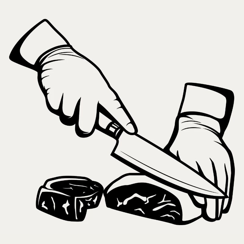 Cutting meat