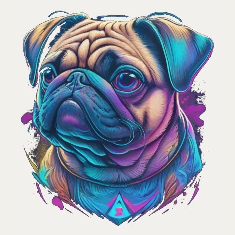 Mops Kopf