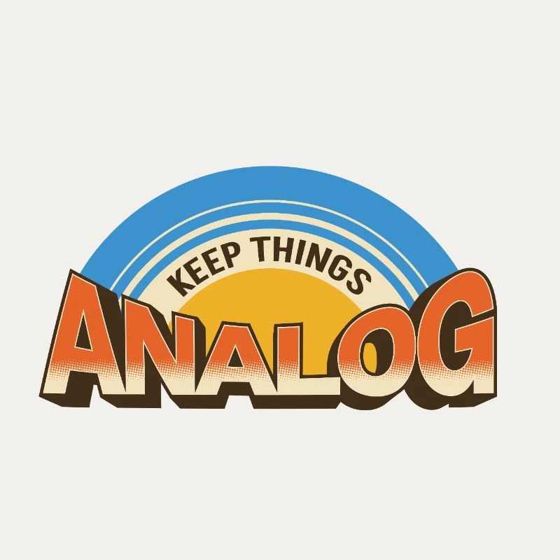 Keep Things Analog – Retro Tech-Statement