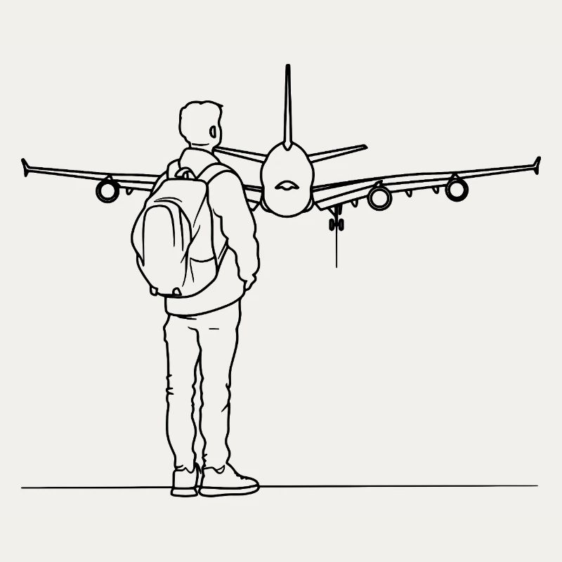 Plane Spotter Drawing