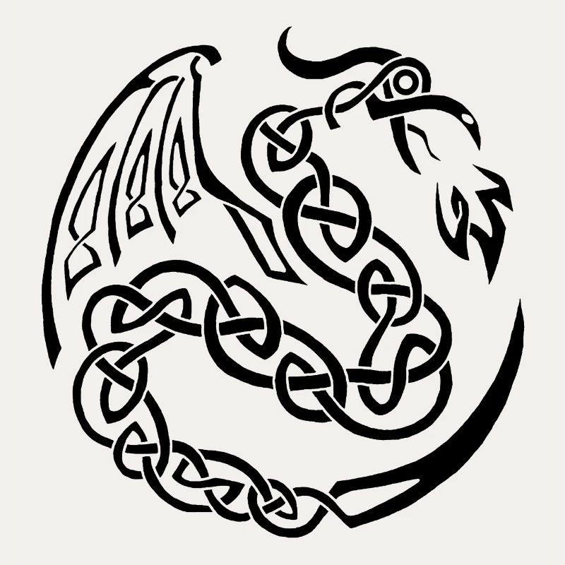 Dragon celte noir