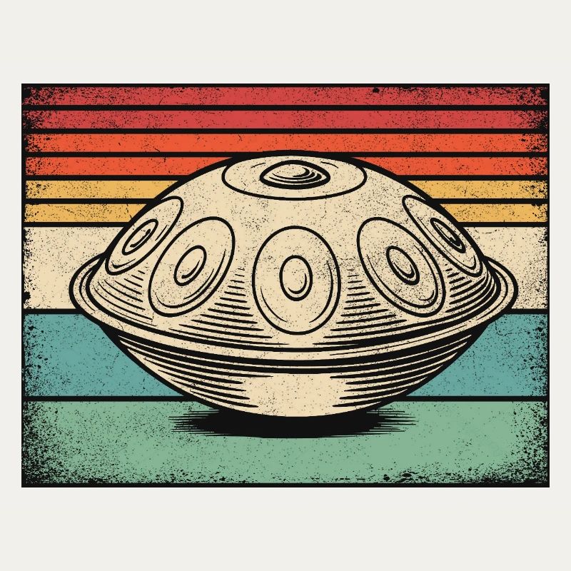 Handpan Hang Drum Retro