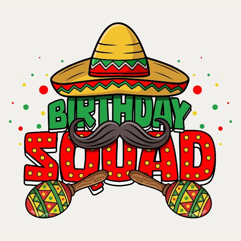 Équipe d’anniversaire Cinco de Mayo Mexican