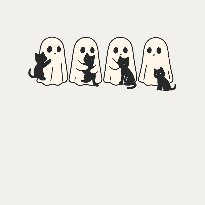 Ghost & Cat – Halloween Fun