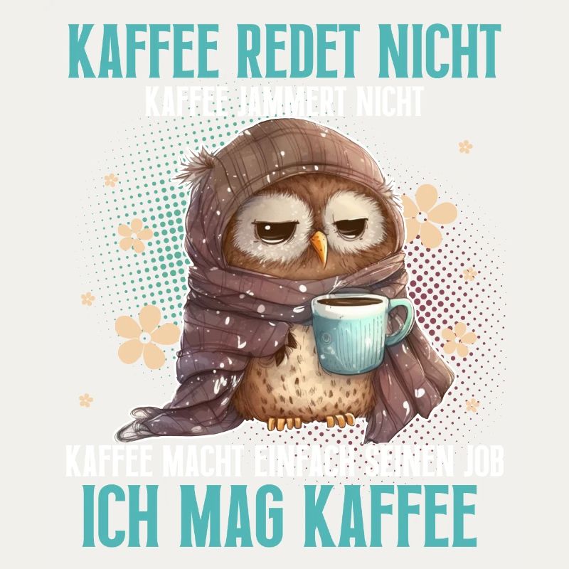 Eule Kaffee Lustiger Spruch