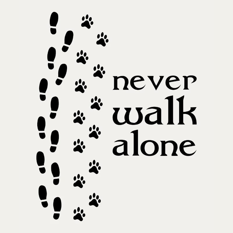 559 Hund never walk alone b