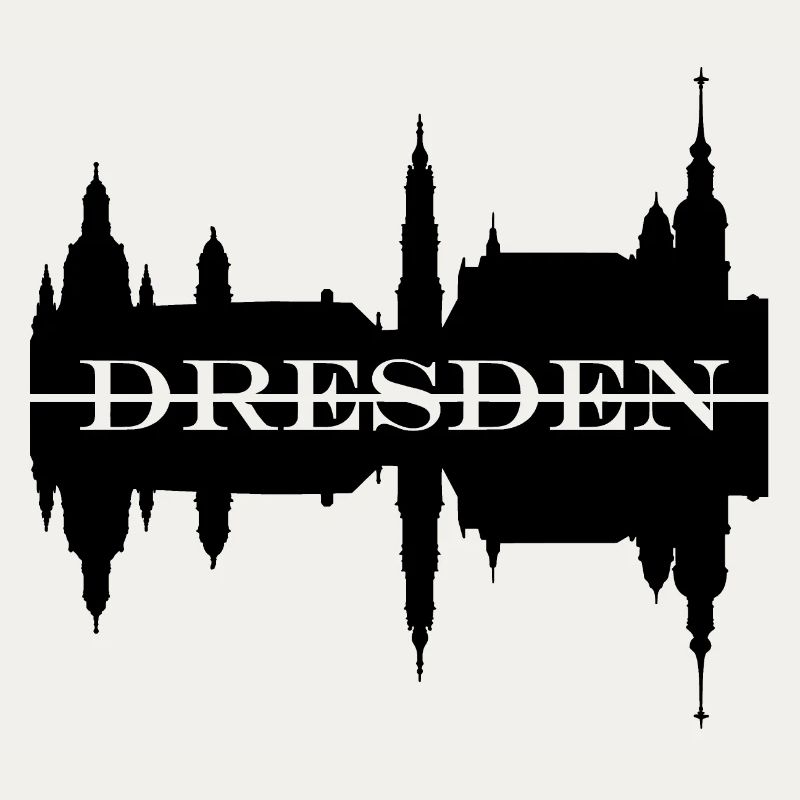 Silhouette de skyline de Dresde