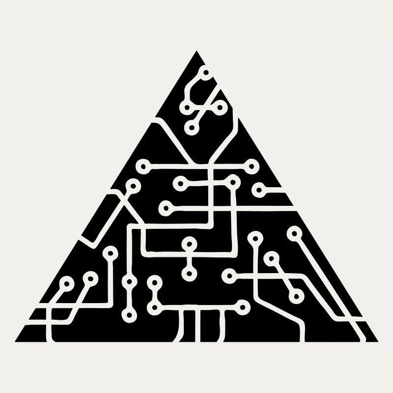triangular shape microchip technology cool design