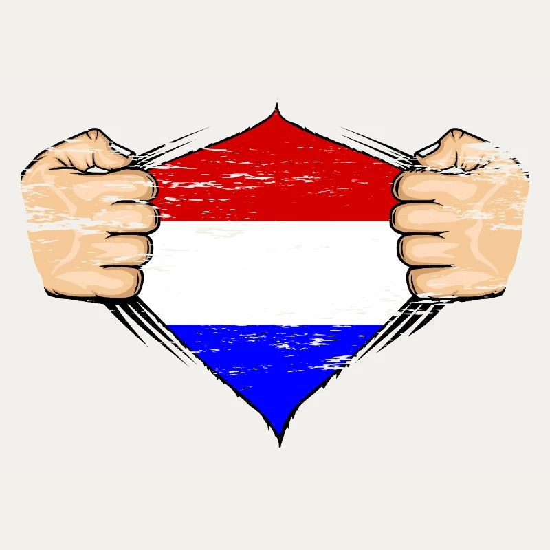 Design du drapeau de la Hollande utilisé