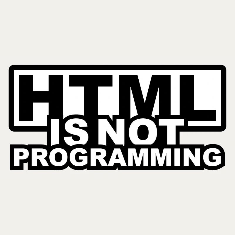 HTML est pas la programmation