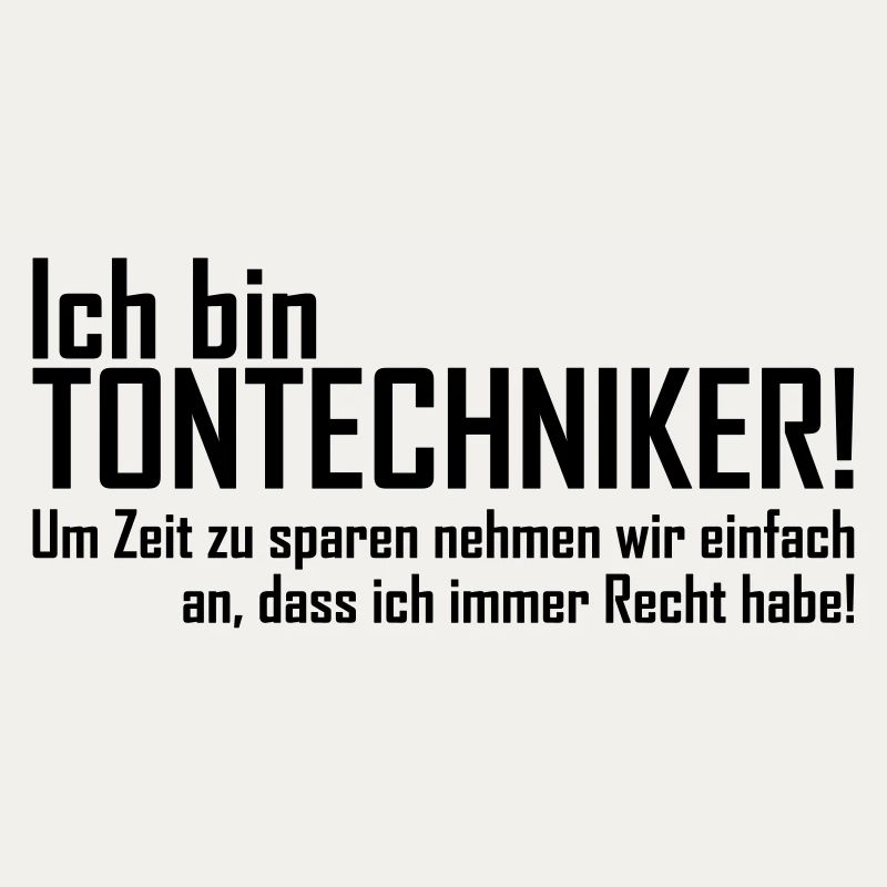 ich bin tontechniker