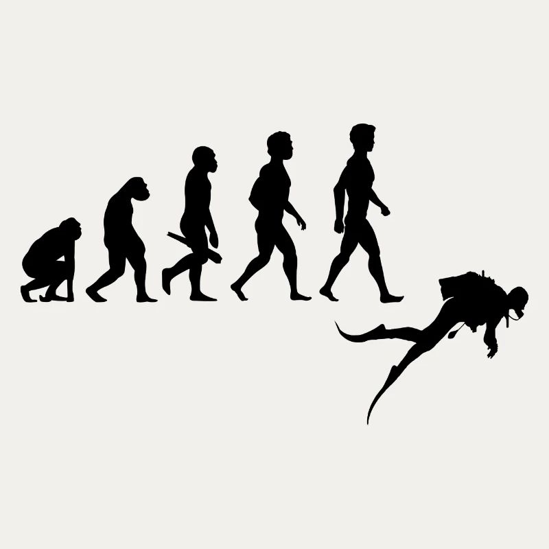 plongeur plongeur plongée sous-marine de l'évolution