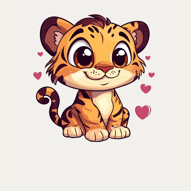 Tiger mit Herzchen