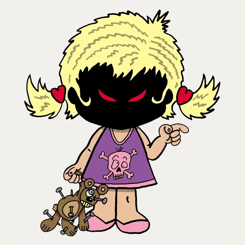 Dämonisches kleines Mädchen
