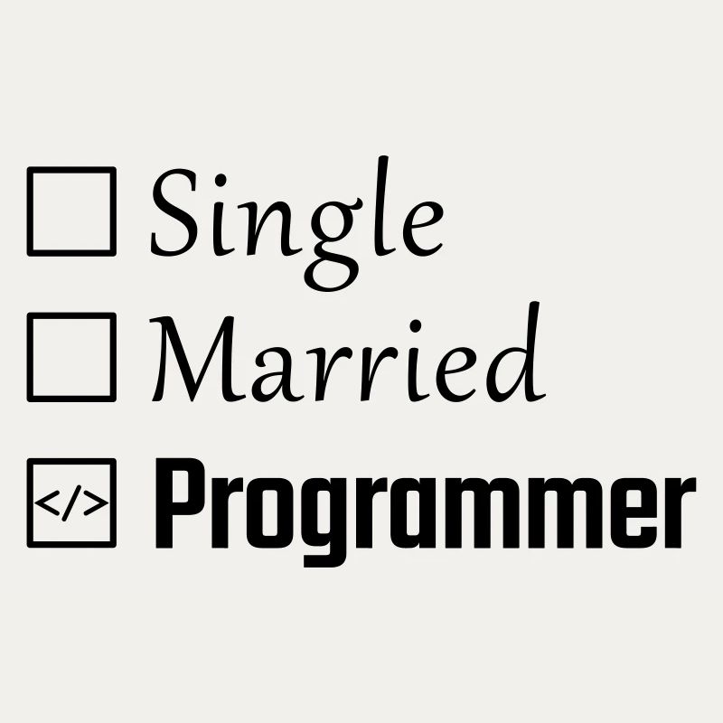 Single, verheiratet, Programmierer