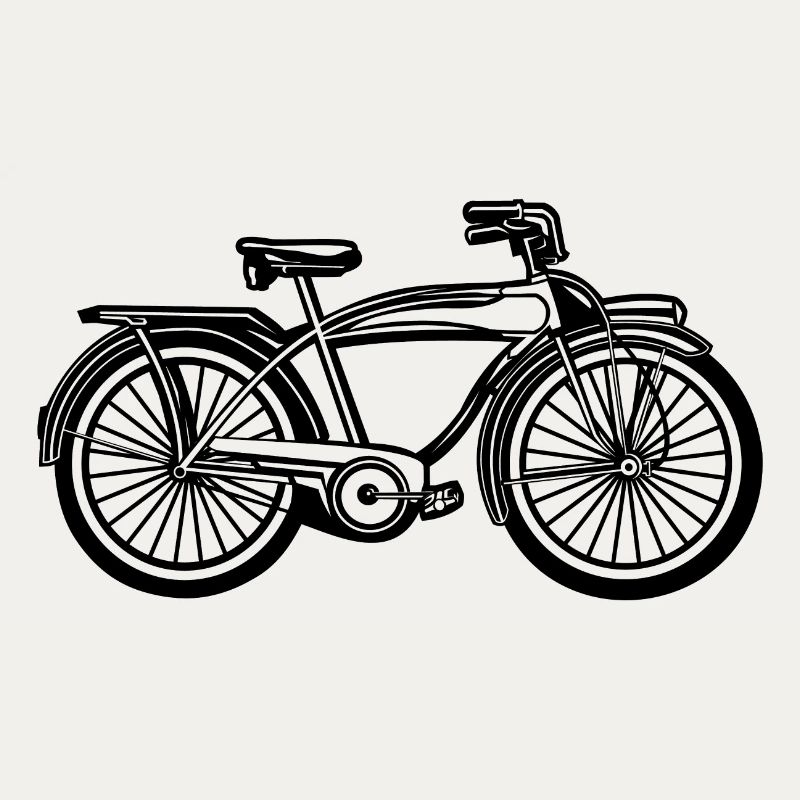 Beach Cruiser Bicycle 01_black