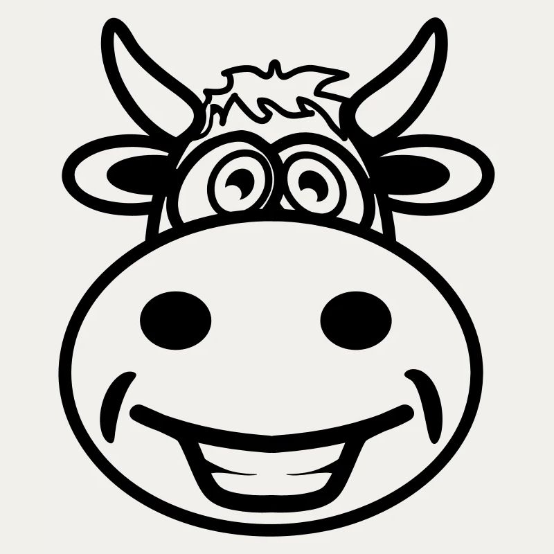 Vache drôle mignon