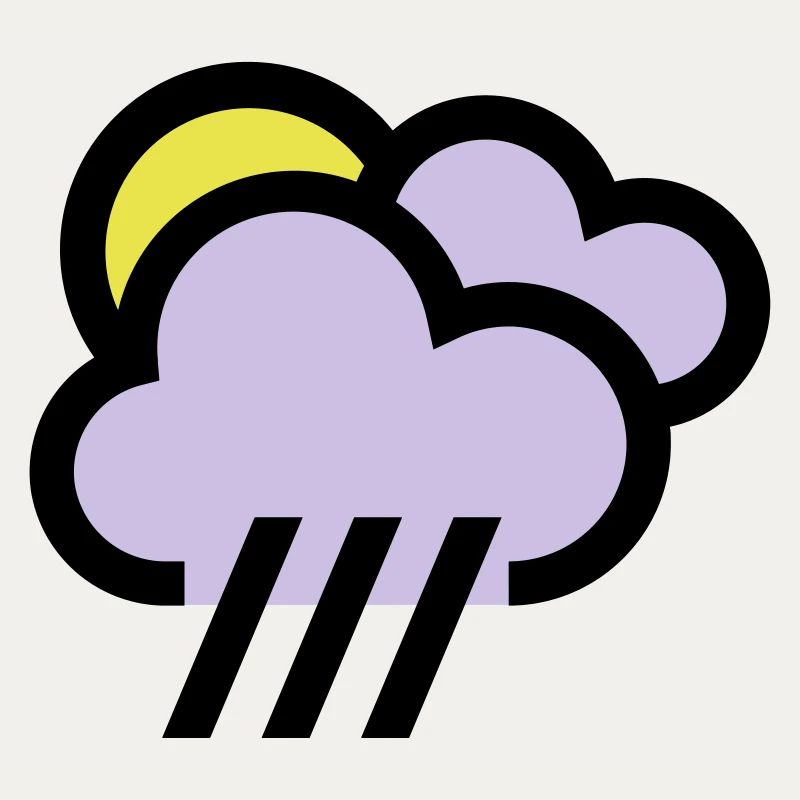Rainy weather, bad weather, chill icon