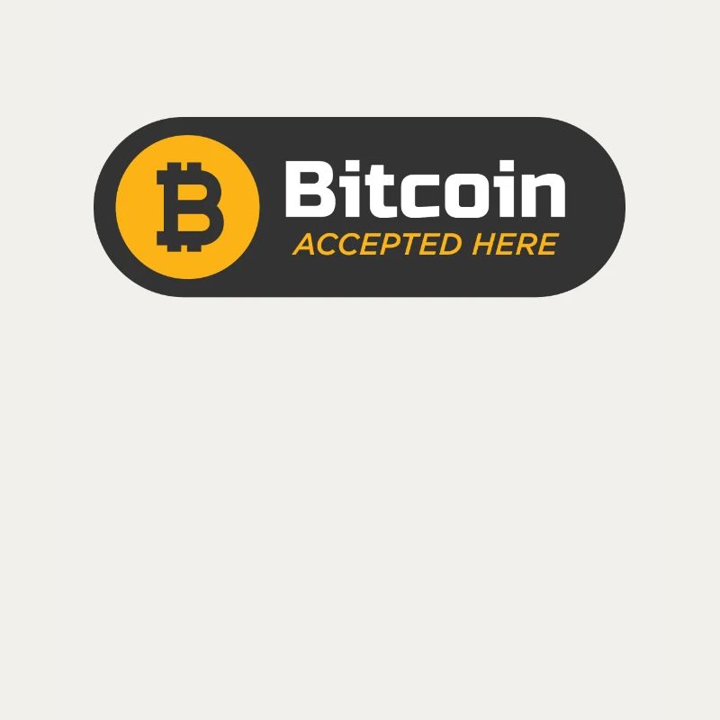Bitcoin accepted here Bitcoin-Logo Crypto BTC