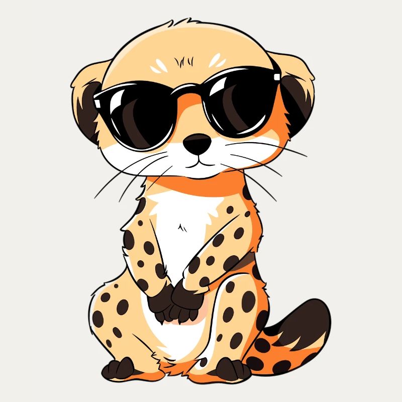 Suricate avec lunettes de soleil Suricate