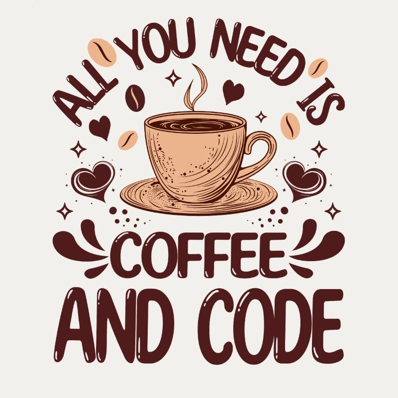 Alles, was Sie brauchen, ist Kaffee und Code Lustiger Programmierer