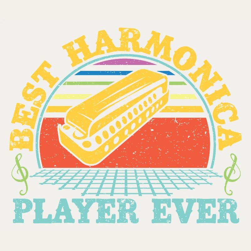 Funny Harmonica Player Best Player Ever Harmonica