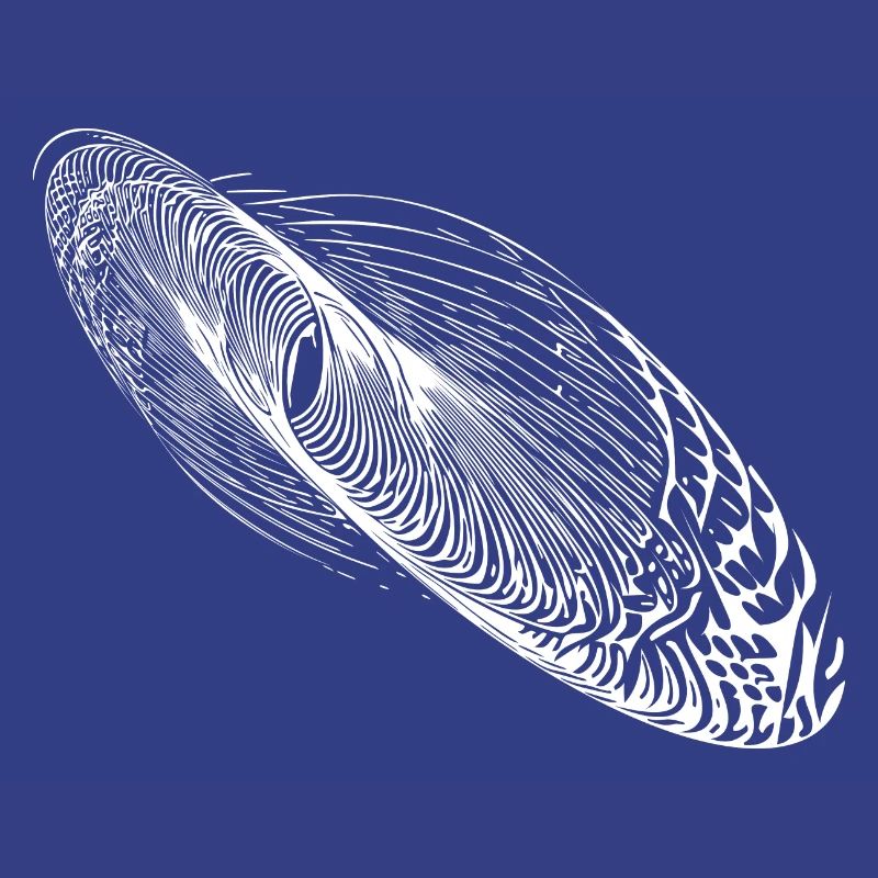 Abstract oscillation shape ellipse