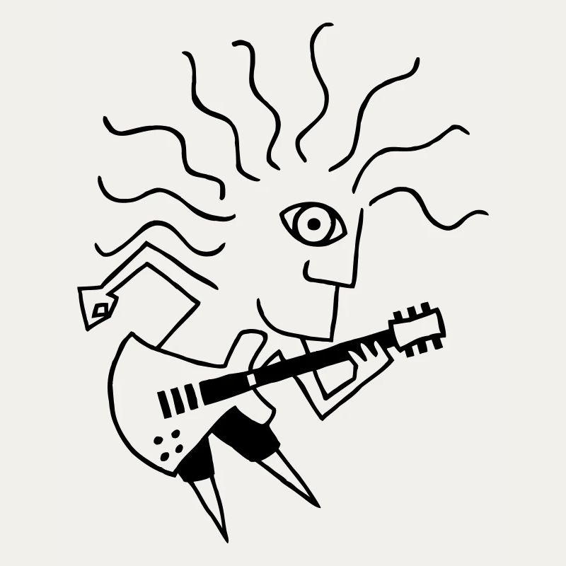 E-Gitarre-Spieler / E-Guitar-Player