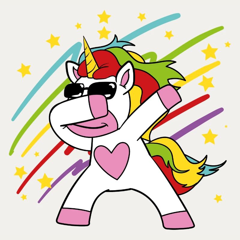 Dabbing Einhorn