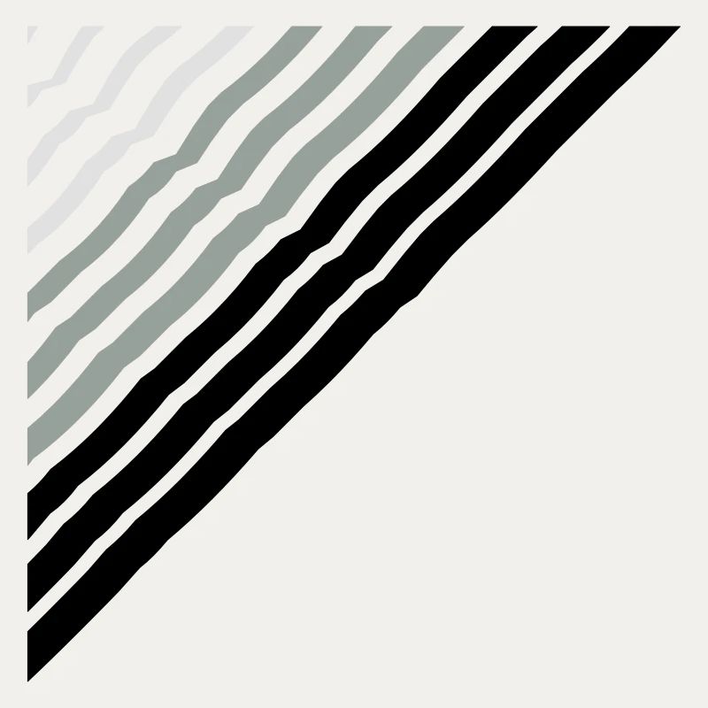 Triangular shape Many lines lines pattern