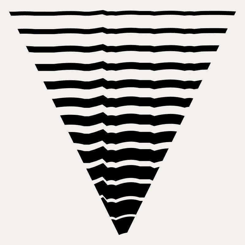 Lines many strokes triangle shape pattern