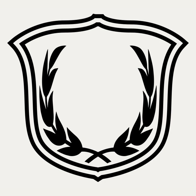 leere fläche wappen schild lorbeerkranz banner des
