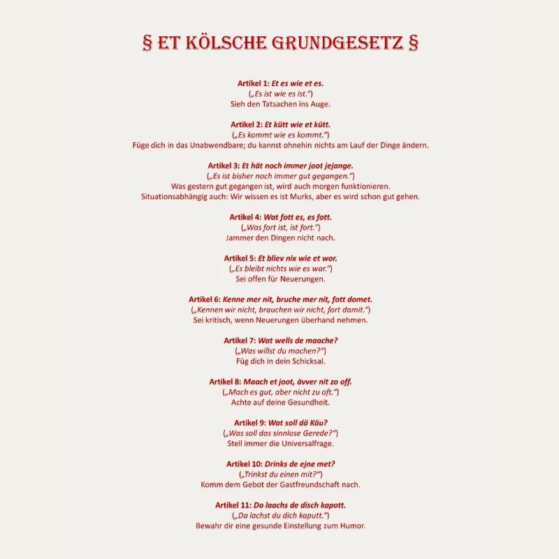 Et Kölsche Basic Law - Et Kölsche Basic Law