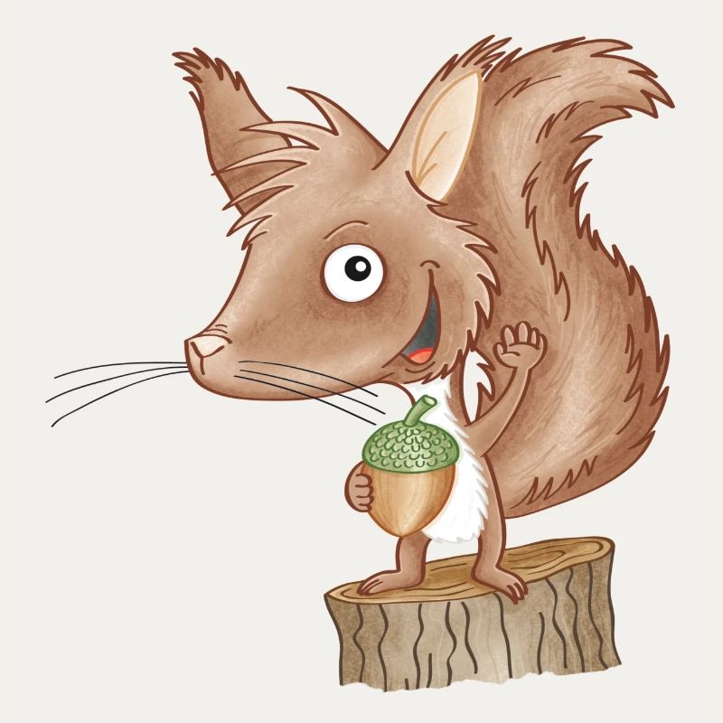 keckes Eichhörnchen