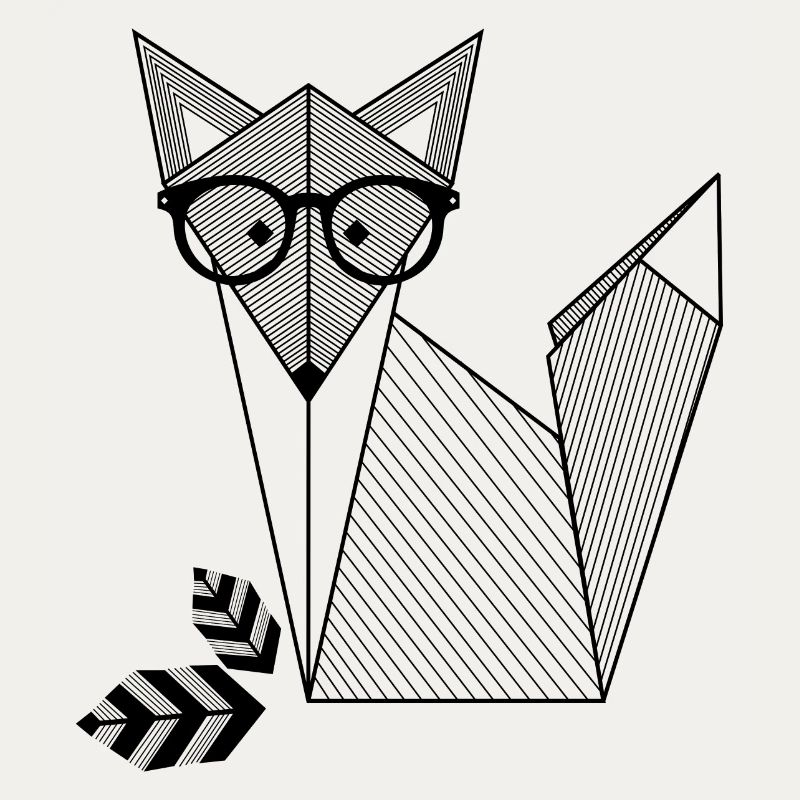Fuchs mit Brille