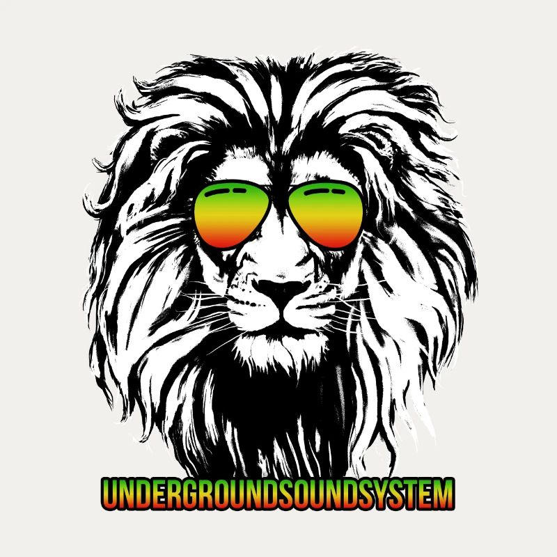 Löwe Regenbogen Sonnenbrille