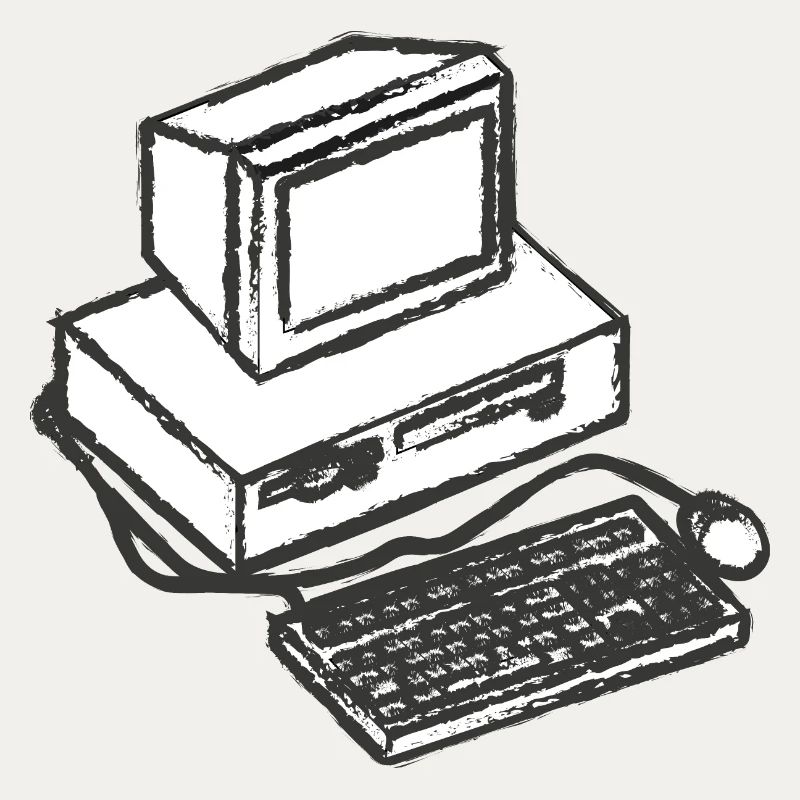 T-Shirt PC Computer Vintage Computer Geschenkidee