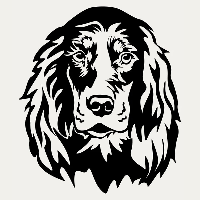 Gordon Setter Kopf