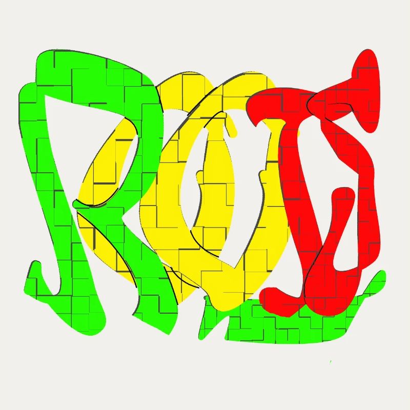 Motif de blocs de couleur Rasta