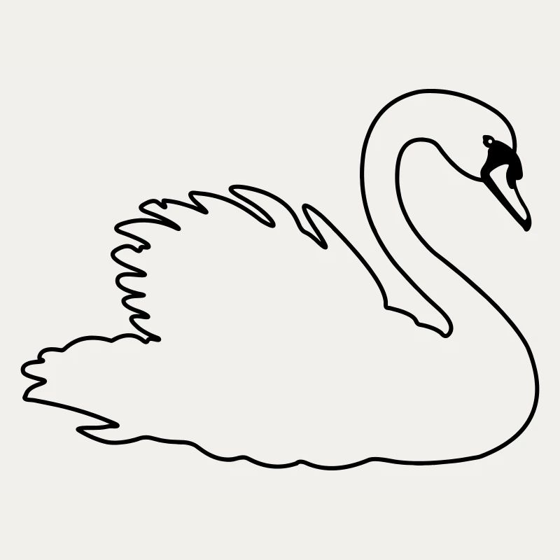 Transparenter Schwan